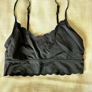 Forever 21 Black Scallop Bralette